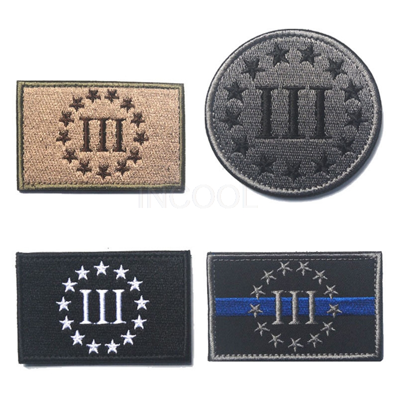 Embroidered Patch Thin Blue Line Three Percenter Morale Patch Tactical Emblem Badges Embroidery Patches For Jackets Backpack Cap, As picture
Embroidered Patch Thin Blue Line Three Percenter Morale Patch Tactical Emblem Badges Embroidery Patches For Jackets Backpack Cap, As picture