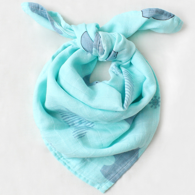 60x60cm Muslin Bamboo Baby Blanket Bibs Newborn Solid Color HandKerchief Infant Swaddle Wrap Kids Burp Cloth Bath Towel Scarf