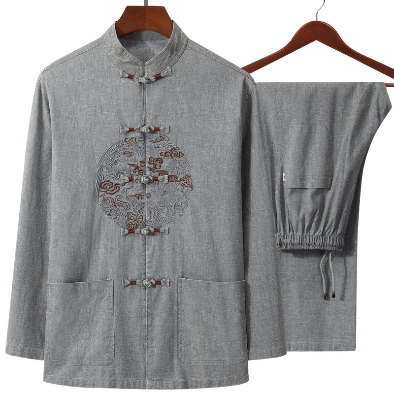 4XL (Long Sleeve Shirt+Pant) 2Pcs High Quality Cotton Linen Men Tai Chi Suit Classic Wu Shu Clothing uniform, Short sleeve 1
4XL (Long Sleeve Shirt+Pant) 2Pcs High Quality Cotton Linen Men Tai Chi Suit Classic Wu Shu Clothing uniform, Short sleeve 1