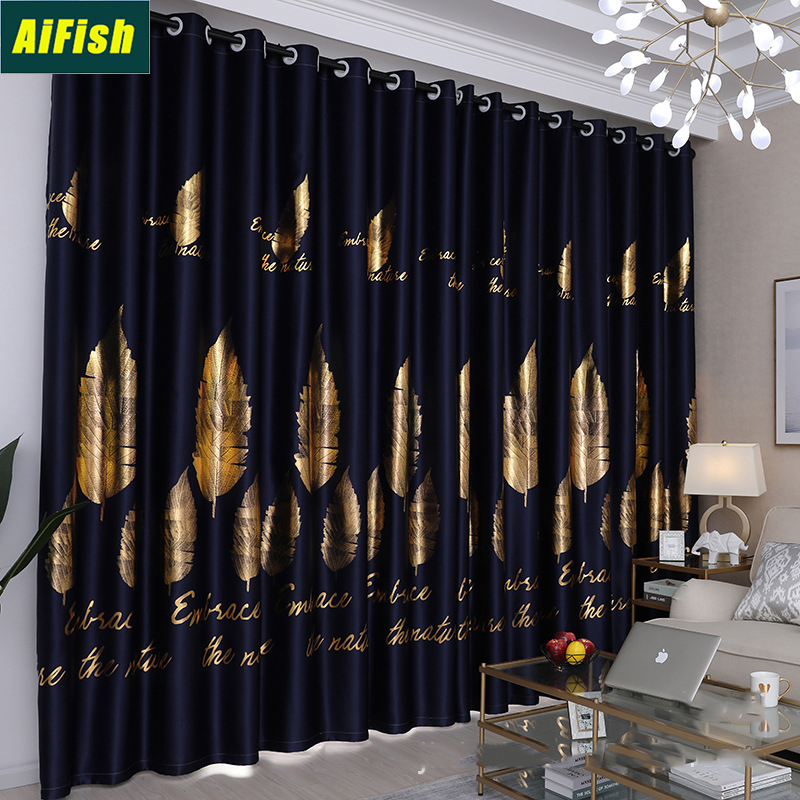 Simple Silver Leaf Blackout Curtains Bedroom Living Room Golden Shiny Children's Room Decorative Curtains Cortina Cocina ZH039-4, Tulle
Simple Silver Leaf Blackout Curtains Bedroom Living Room Golden Shiny Children's Room Decorative Curtains Cortina Cocina ZH039-4, Tulle
