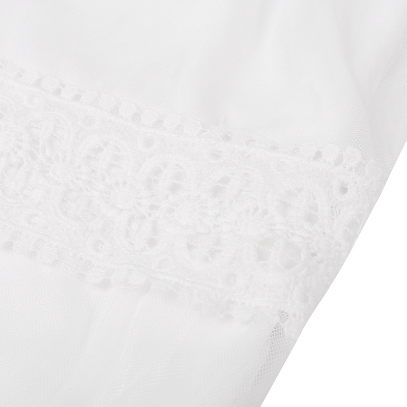 Women Lace Maxi Dresses Off Shoulder Solid White Long Dress Fashion Summer Flounce High Waist