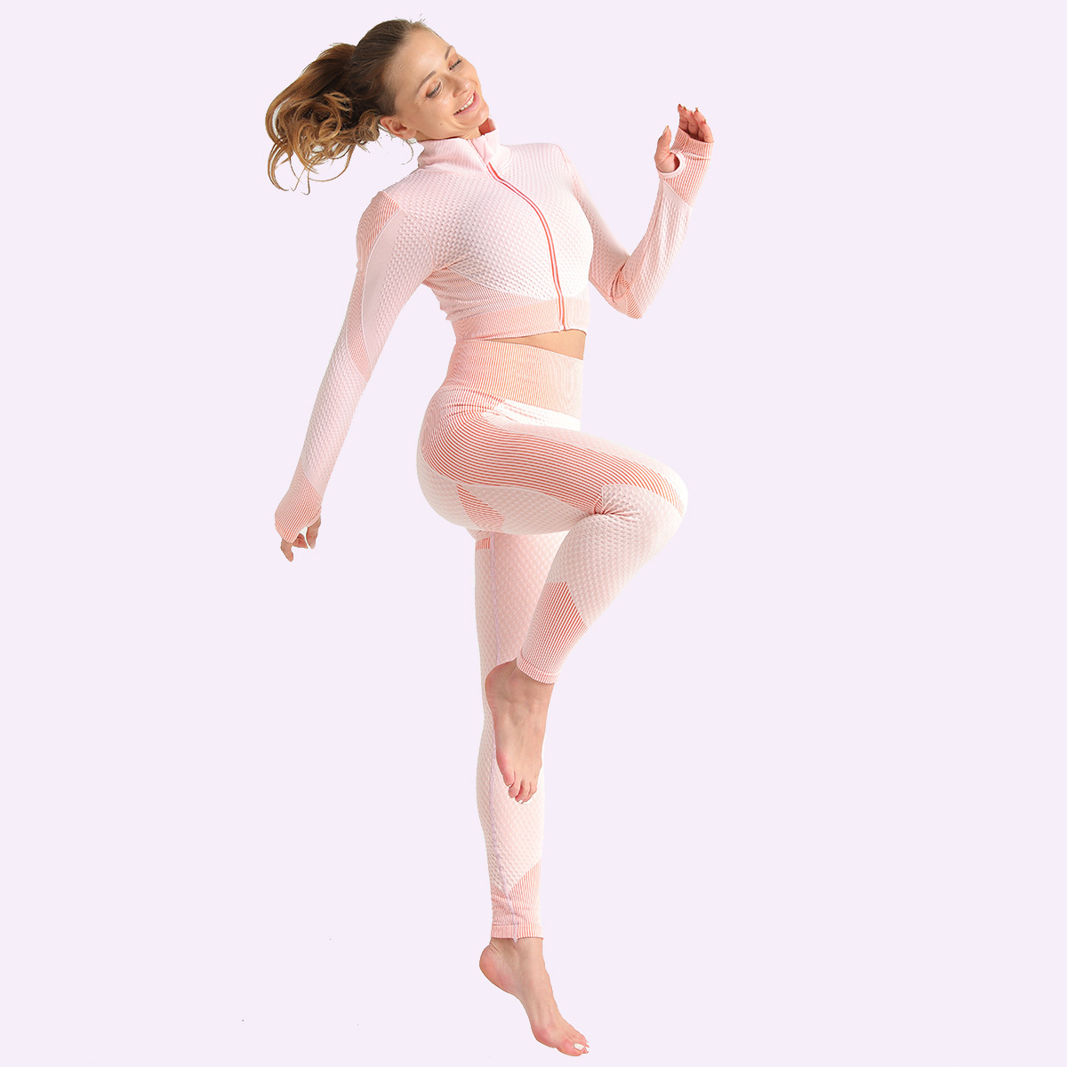 Autumn Fashion Brand Designer Womens Yoga Suit three piece set Long Sleeve leggings bra Sportswear gym wear Fitness Sports Clothes