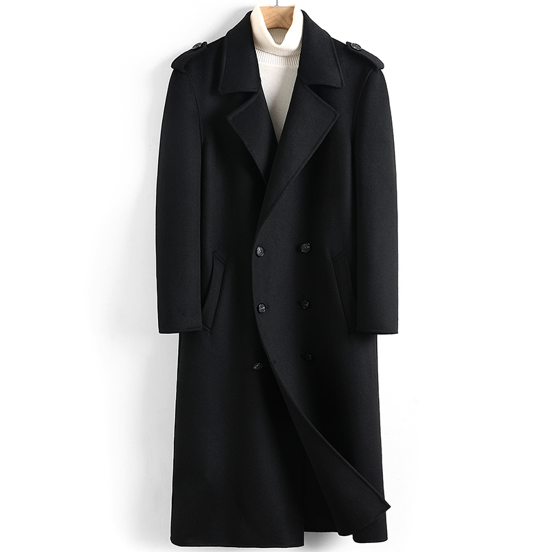 2020 New Wool Coat Men Long Jacket Double-breasted Casual Mens Coats Overcoat Spring Autumn Windbreaker Manteau Homme 4822, Black
2020 New Wool Coat Men Long Jacket Double-breasted Casual Mens Coats Overcoat Spring Autumn Windbreaker Manteau Homme 4822, Black