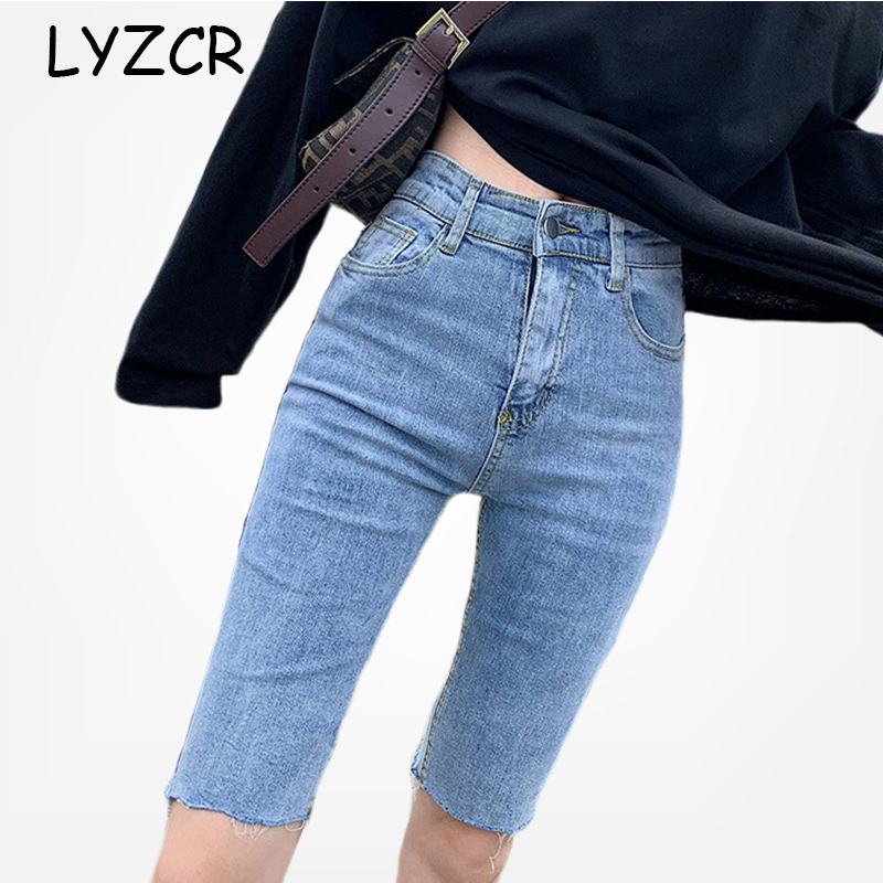 LYZCR High Waist Summer Capris Jeans Women 2020 Knee Length Black Skinny Jeans Woman Denim Pencil Pants Capri Mujer
LYZCR High Waist Summer Capris Jeans Women 2020 Knee Length Black Skinny Jeans Woman Denim Pencil Pants Capri Mujer
