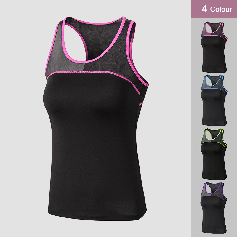 New Women' Yoga Sports Vest Fitness morning Run Contrast Color Matching Mesh Breathable badminton Leotard Elastic Skinny Vest, 03
New Women' Yoga Sports Vest Fitness morning Run Contrast Color Matching Mesh Breathable badminton Leotard Elastic Skinny Vest, 03