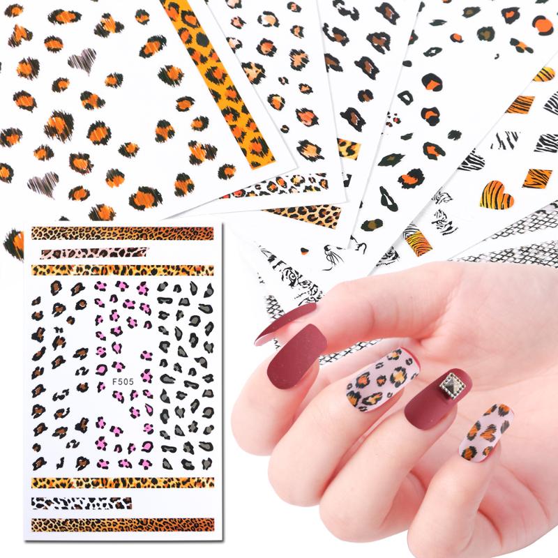 1pcs Nail Stickers Decals Leopard Print Animal Pattern Design 3D Adhesive Manicure Tools Sliders Nail Art Decoration JIF505-510, F506
1pcs Nail Stickers Decals Leopard Print Animal Pattern Design 3D Adhesive Manicure Tools Sliders Nail Art Decoration JIF505-510, F506