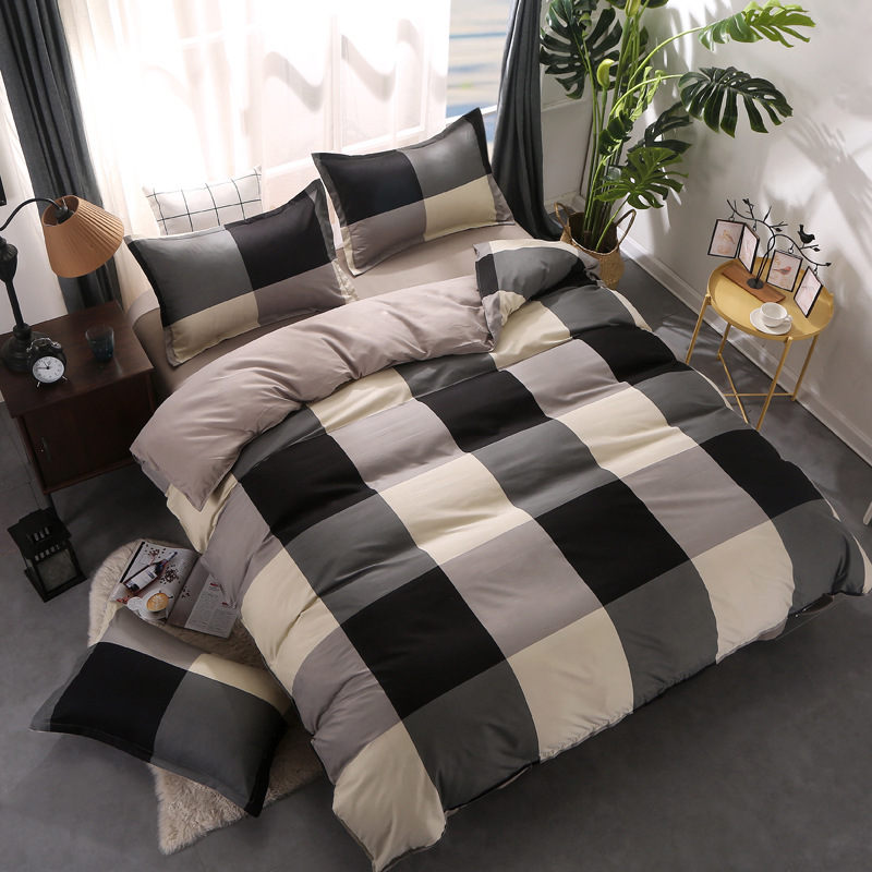 Plaid 4pcs Girl Boy Kid Bed Cover Set Duvet Cover Adult Child Bed Sheets And Pillowcases Comforter Bedding Set 2TJ-61013, 2tj-61052-005
Plaid 4pcs Girl Boy Kid Bed Cover Set Duvet Cover Adult Child Bed Sheets And Pillowcases Comforter Bedding Set 2TJ-61013, 2tj-61052-005