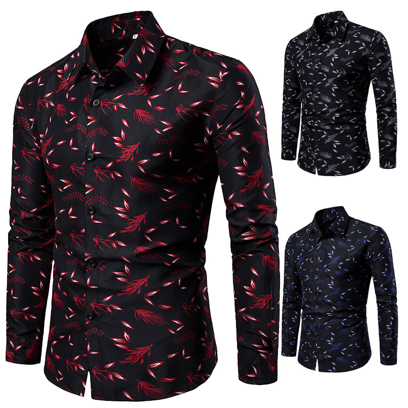 2020 New Men's Printed Shirts Male Slim Fit Long Sleeve Shirt Men Red Black Floral Print Casual Shirts Plus Size -4XL SA-8
2020 New Men's Printed Shirts Male Slim Fit Long Sleeve Shirt Men Red Black Floral Print Casual Shirts Plus Size -4XL SA-8