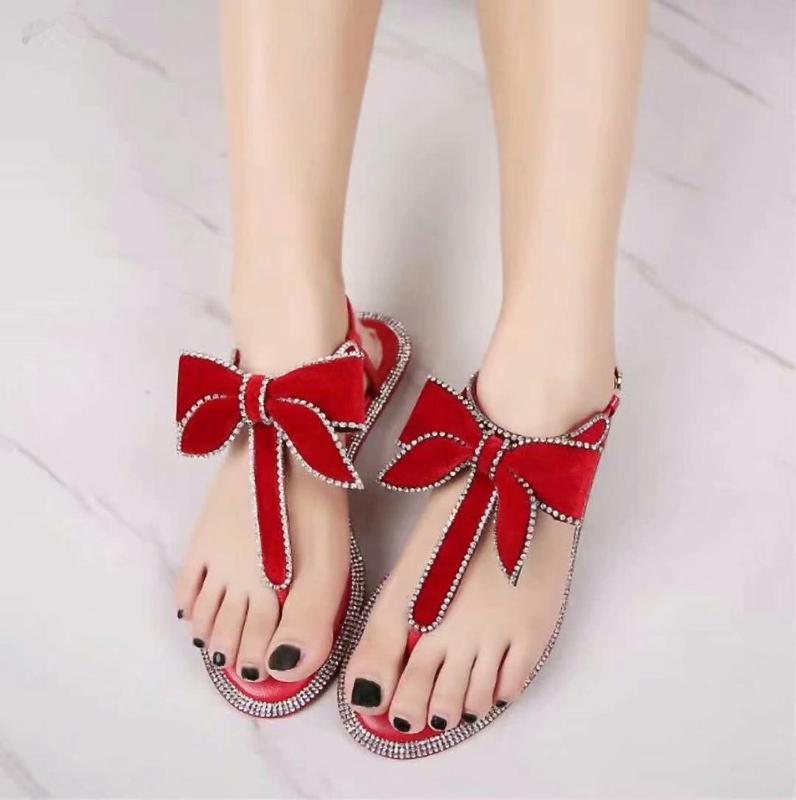 2020 new leather summer shoes flat heel flat bow rhinestone sandals women, Black
2020 new leather summer shoes flat heel flat bow rhinestone sandals women, Black