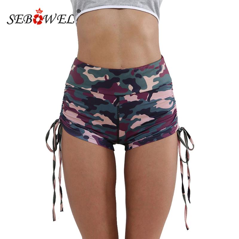SEBOWEL High Waist Camouflage Side Ruched Shorts Women Summer Female Camo Print Elastic Push Up Hips Shorts Sport, Gray
SEBOWEL High Waist Camouflage Side Ruched Shorts Women Summer Female Camo Print Elastic Push Up Hips Shorts Sport, Gray