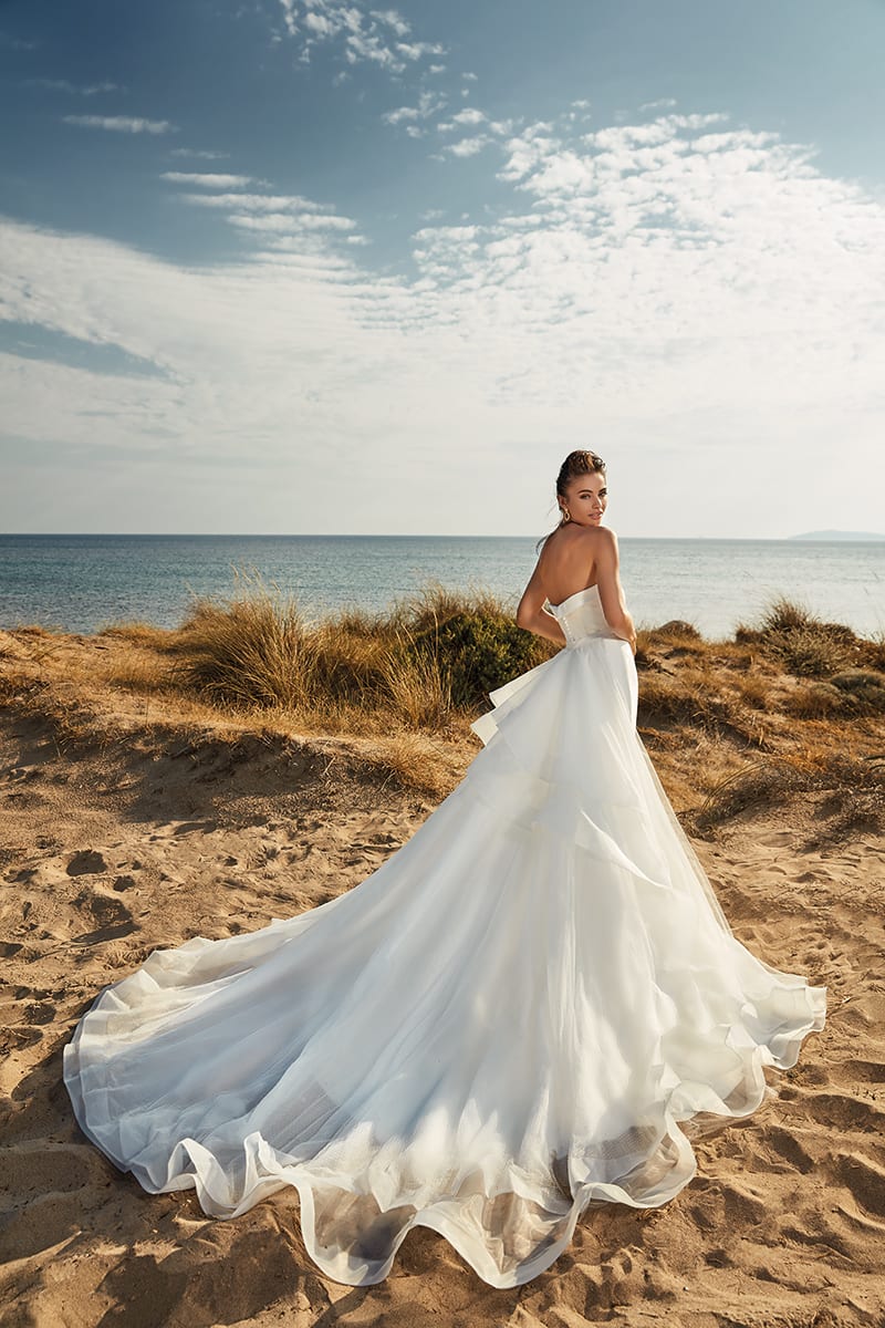 eddy k satin mermaid wedding dresses with deachable train beach bridal gowns sweep train satin backless wedding dress robes de marie