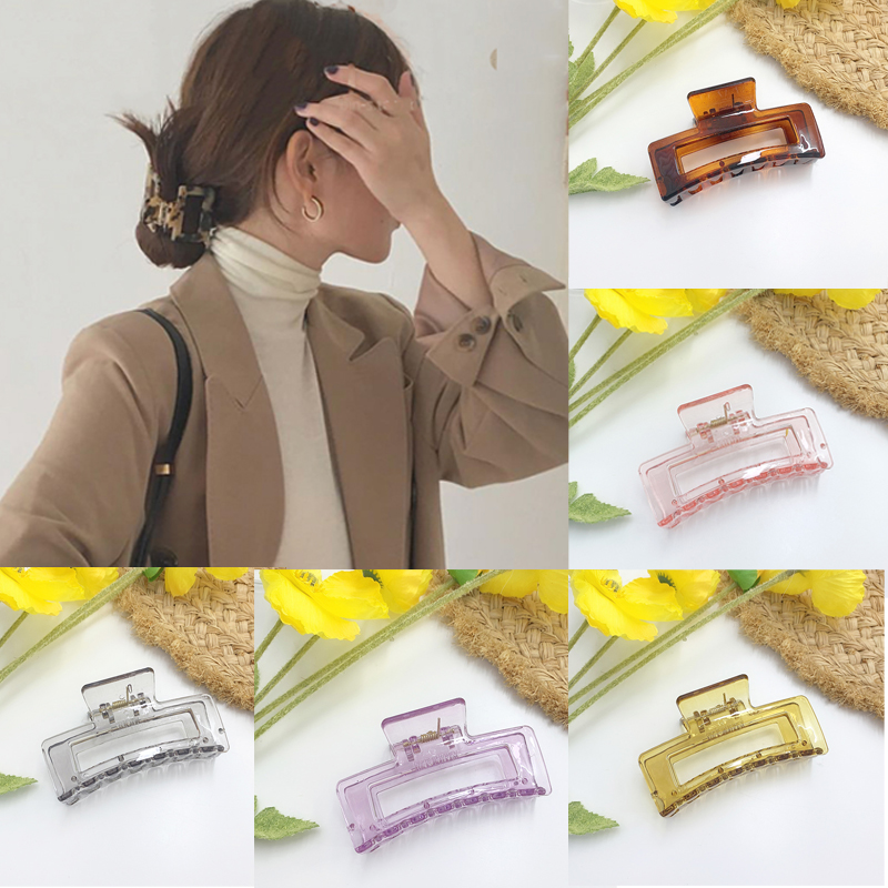 Ruoshui Woman Transparent Hair Claw Girls Hair Accessories Women Crab Women Ornaments Headwear Hairgrip Hairpins Clips
Ruoshui Woman Transparent Hair Claw Girls Hair Accessories Women Crab Women Ornaments Headwear Hairgrip Hairpins Clips