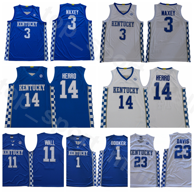 Kentucky Wildcats College Basketball Tyrese Maxey Jersey 3 Tyler Herro 14 Devin 1 Booker John 11 Wall Anthony 23 Davis DeMarcus 15 Cousins, Black
Kentucky Wildcats College Basketball Tyrese Maxey Jersey 3 Tyler Herro 14 Devin 1 Booker John 11 Wall Anthony 23 Davis DeMarcus 15 Cousins, Black