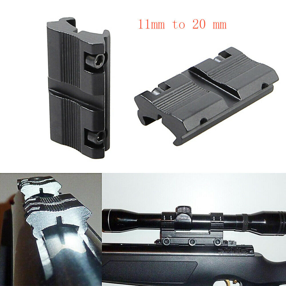 2PCS HQ 11mm to 20mm Dovetail to Weaver Rail Mount Tactical Rifle Adapter Scope Mount Converter Picatinny Aluminum Alloy FREE, Black
2PCS HQ 11mm to 20mm Dovetail to Weaver Rail Mount Tactical Rifle Adapter Scope Mount Converter Picatinny Aluminum Alloy FREE, Black