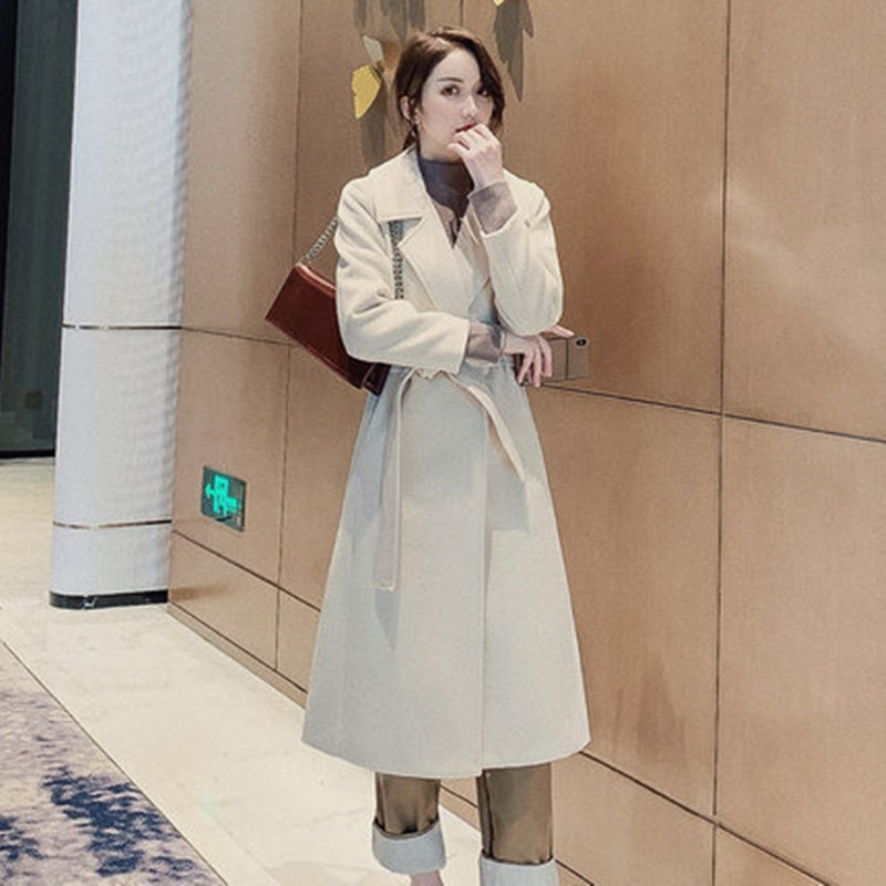 Casual Long Women Blends Coat 2020 New Autumn Winter Coats and Jackets Wool Overcoat Female, Beige
Casual Long Women Blends Coat 2020 New Autumn Winter Coats and Jackets Wool Overcoat Female, Beige