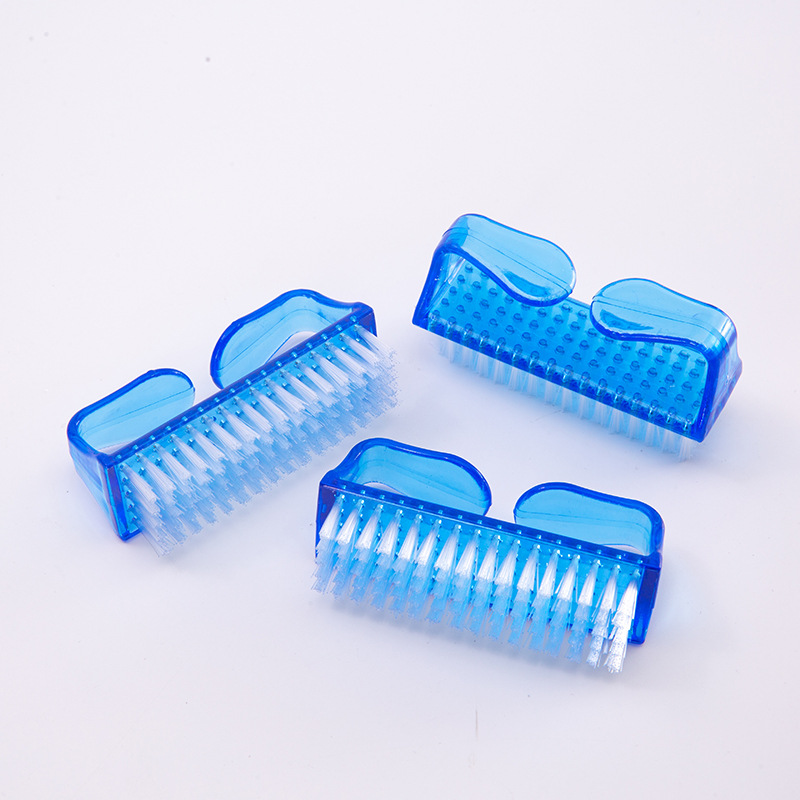 Plastic Manicure Pedicure Brush Nail Cleaning Tools Soft Remove Dust Brushes Nail Care Accessories Portable Calf Horn Brush Nails Tools