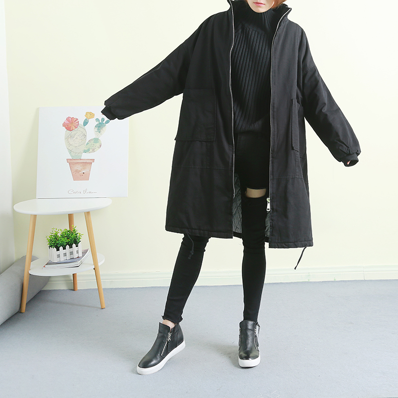 Vintage Autumn Winter Oversized Jacket Women Korean Long Parkas Mujer 2020 Casaco Feminino 1952 YY1625, Black
Vintage Autumn Winter Oversized Jacket Women Korean Long Parkas Mujer 2020 Casaco Feminino 1952 YY1625, Black