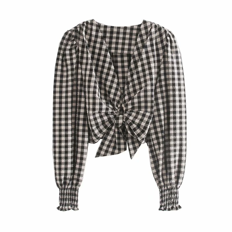 new women vintage v neck plaid print short smock shirts ladies puff sleeve bow blouses side zipper roupas femininas tops LS6910, As pic ls6910o
new women vintage v neck plaid print short smock shirts ladies puff sleeve bow blouses side zipper roupas femininas tops LS6910, As pic ls6910o