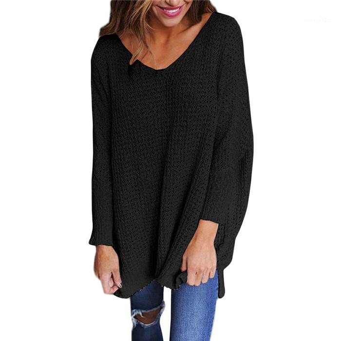 Color Loose Spring Autumn Famale Sweater Women Split V Neck Sweater Pullover Long Sleeve Solid
Color Loose Spring Autumn Famale Sweater Women Split V Neck Sweater Pullover Long Sleeve Solid