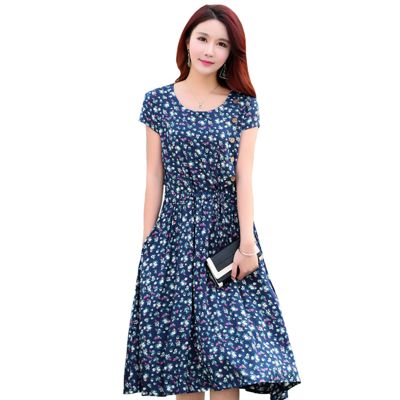 Plus Size 5XL 2020 Summer Print Dress Women O-Neck Short Sleeve Middle-aged Women Dress Casual Slim Elegant Long Dresses, 10
Plus Size 5XL 2020 Summer Print Dress Women O-Neck Short Sleeve Middle-aged Women Dress Casual Slim Elegant Long Dresses, 10