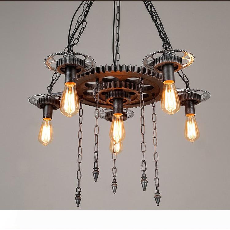 Loft style retro industrial machinery gears personalized restaurant bar cafe decorative wrought iron pendant lamp EMS FREE SHIPPING
Loft style retro industrial machinery gears personalized restaurant bar cafe decorative wrought iron pendant lamp EMS FREE SHIPPING