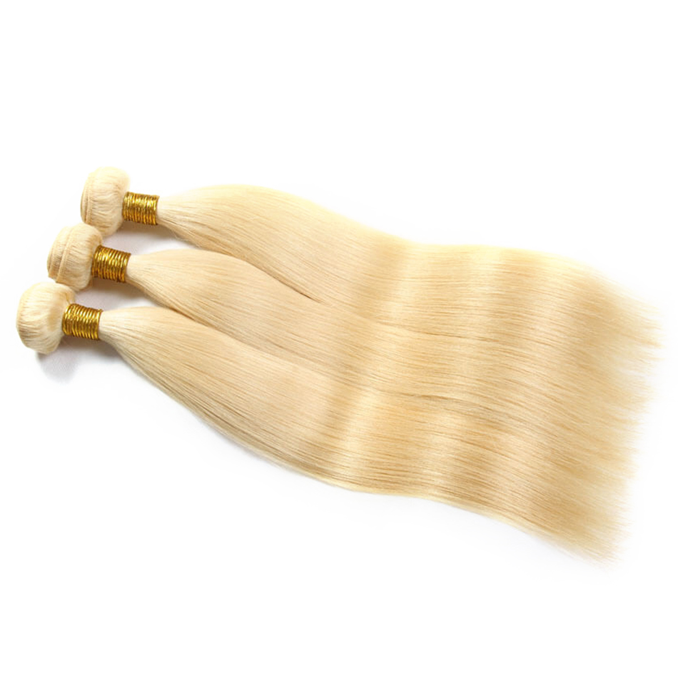 New Brazilian Straight Hair Weave Bundles 100% Human Hair Bundle 1pc 613 Blonde Remy Hair от DHgate WW