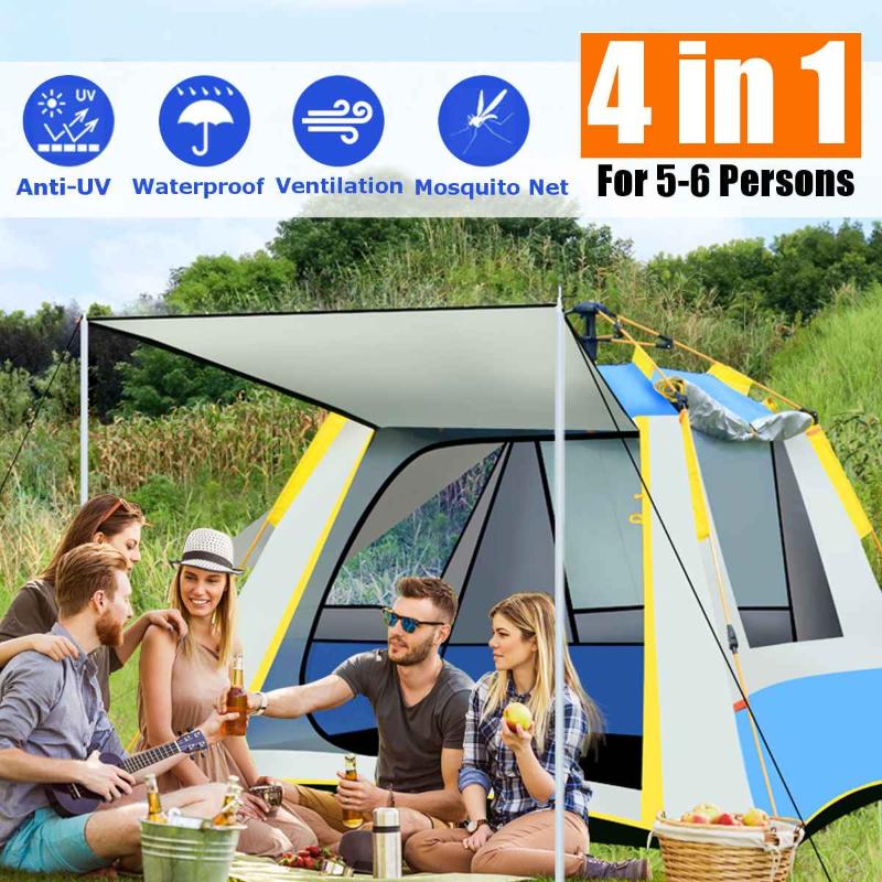 Tent Outdoor Automatic Tents Throwing Po.ps Up Waterproof Camping Hiking Tent Waterproof Large Family Tents 5-6People 4 doors
Tent Outdoor Automatic Tents Throwing Po.ps Up Waterproof Camping Hiking Tent Waterproof Large Family Tents 5-6People 4 doors