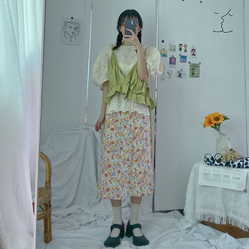 ins camisole short sleeve skirts set women hip hop streetwear womens outfits preppy summer Korean style young matching sets, Image
ins camisole short sleeve skirts set women hip hop streetwear womens outfits preppy summer Korean style young matching sets, Image