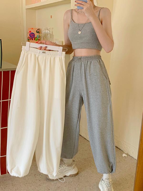 Woman Pants Streetwear Korean Style Loose Joggers women Sweatpants Grey High Waist Comfort Simple Basic Casual Fashion Trousers, Gray
Woman Pants Streetwear Korean Style Loose Joggers women Sweatpants Grey High Waist Comfort Simple Basic Casual Fashion Trousers, Gray