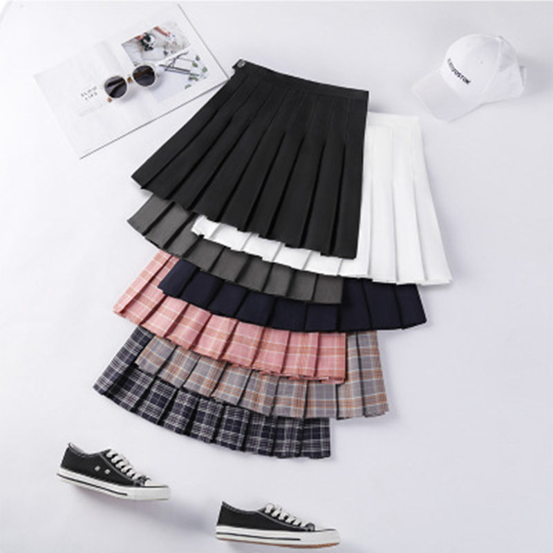 Blackday Spring Autumn Winter Harajuku Women Fashion Skirts Cute Black Gray Pleated Skirt Punk Style High Waist Female Mini Short Skirt, Navy blue
Blackday Spring Autumn Winter Harajuku Women Fashion Skirts Cute Black Gray Pleated Skirt Punk Style High Waist Female Mini Short Skirt, Navy blue