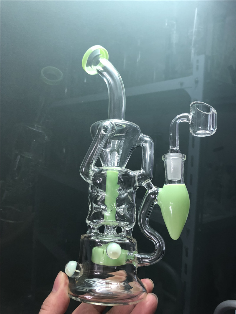 Green Jade Glass Bong Hookah Vapor Spiral Tube Water Pipe Hookah 14mm Joint Banger Cheap Glass Bongs 
Green Jade Glass Bong Hookah Vapor Spiral Tube Water Pipe Hookah 14mm Joint Banger Cheap Glass Bongs