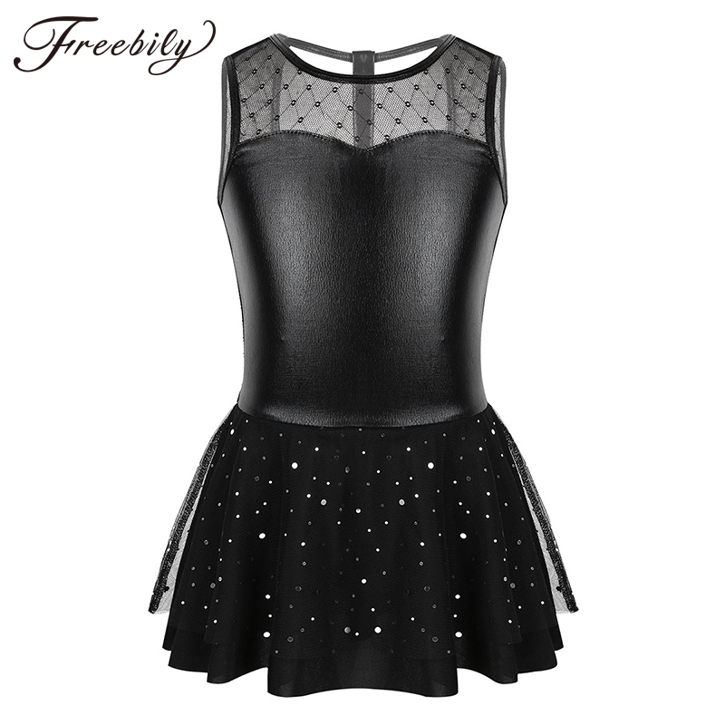 Kids Teens Black Metallic Mesh Splice Gymnastics Leotard Dress Ballet Tutu Children Girls Figure Skating Dance Costumes
Kids Teens Black Metallic Mesh Splice Gymnastics Leotard Dress Ballet Tutu Children Girls Figure Skating Dance Costumes