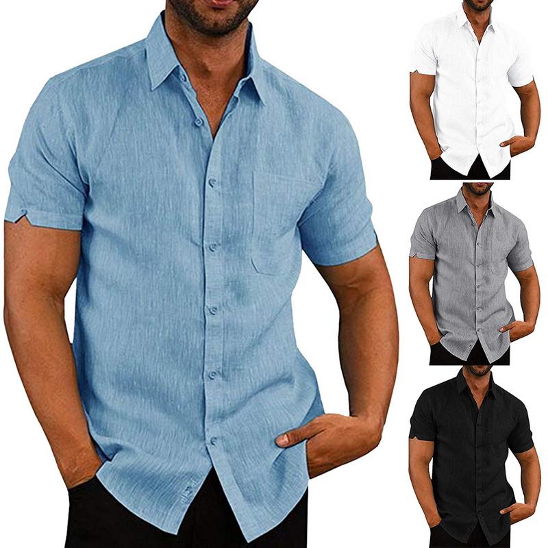 Oeak Men Slub Cotton Breathable Shirt Summer 2019 Men Short Sleeve Shirt Solid Color Comfortable Tops High Quality For, Gray
Oeak Men Slub Cotton Breathable Shirt Summer 2019 Men Short Sleeve Shirt Solid Color Comfortable Tops High Quality For, Gray