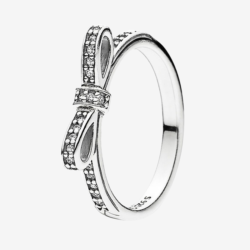 Clear CZ Diamond Classic Bow Ring Women Girls Summer Jewelry for Pandora Real 925 Sterling Silver Rings with Original box
Clear CZ Diamond Classic Bow Ring Women Girls Summer Jewelry for Pandora Real 925 Sterling Silver Rings with Original box