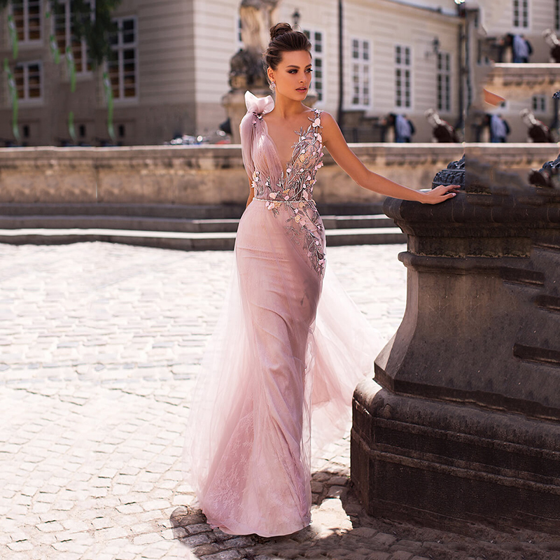Pink Prom Dress Sexy Sleeveless Tulle Lace Applique Mermaid Long Prom Gowns Backless Floor Length Evening Gown graduation dress, Black
Pink Prom Dress Sexy Sleeveless Tulle Lace Applique Mermaid Long Prom Gowns Backless Floor Length Evening Gown graduation dress, Black