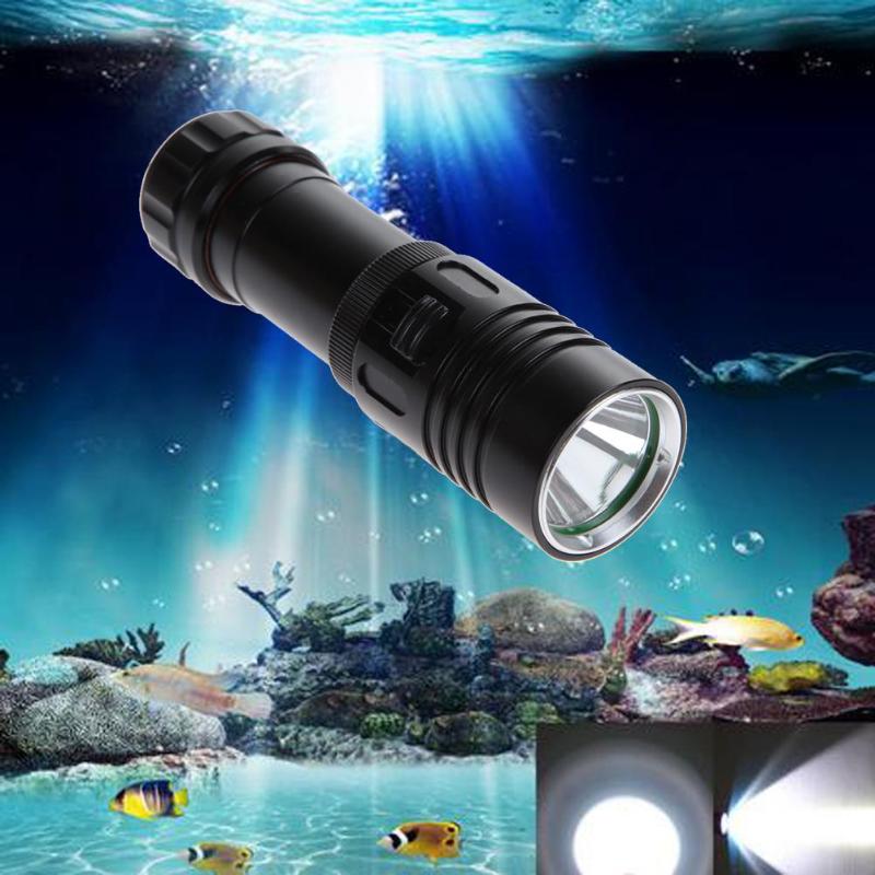 

Diving Led Portable Lantern Underwater Worklight Lamp Waterproof Torch Dive Light 26650 18650 CREE XM L2 Scuba 100M