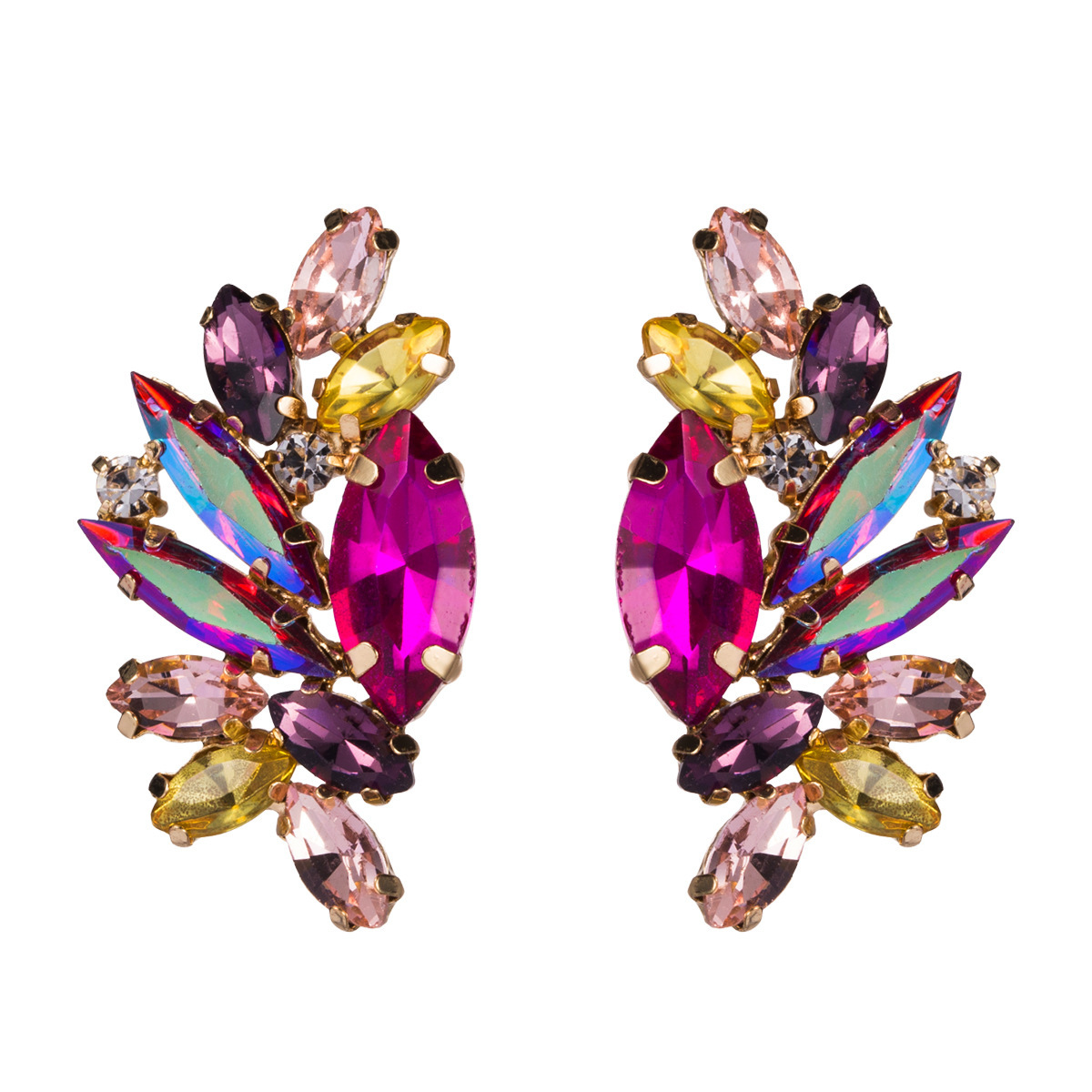 Fashion personalized alloy Diamond rhinestone full diamond earrings women's fashion simple earrings Net red Yiwu small accessories
Fashion personalized alloy Diamond rhinestone full diamond earrings women's fashion simple earrings Net red Yiwu small accessories