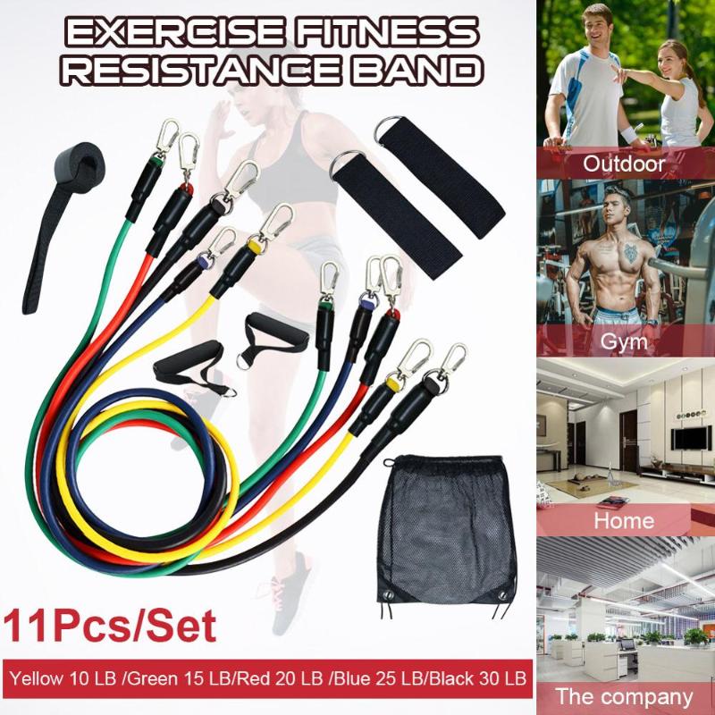 11PCS Latex Resistance Bands Training Exercise Tubes Pull Rope Rubber Expander Elastic Bands Fitness With Handle Ankle Strap
11PCS Latex Resistance Bands Training Exercise Tubes Pull Rope Rubber Expander Elastic Bands Fitness With Handle Ankle Strap