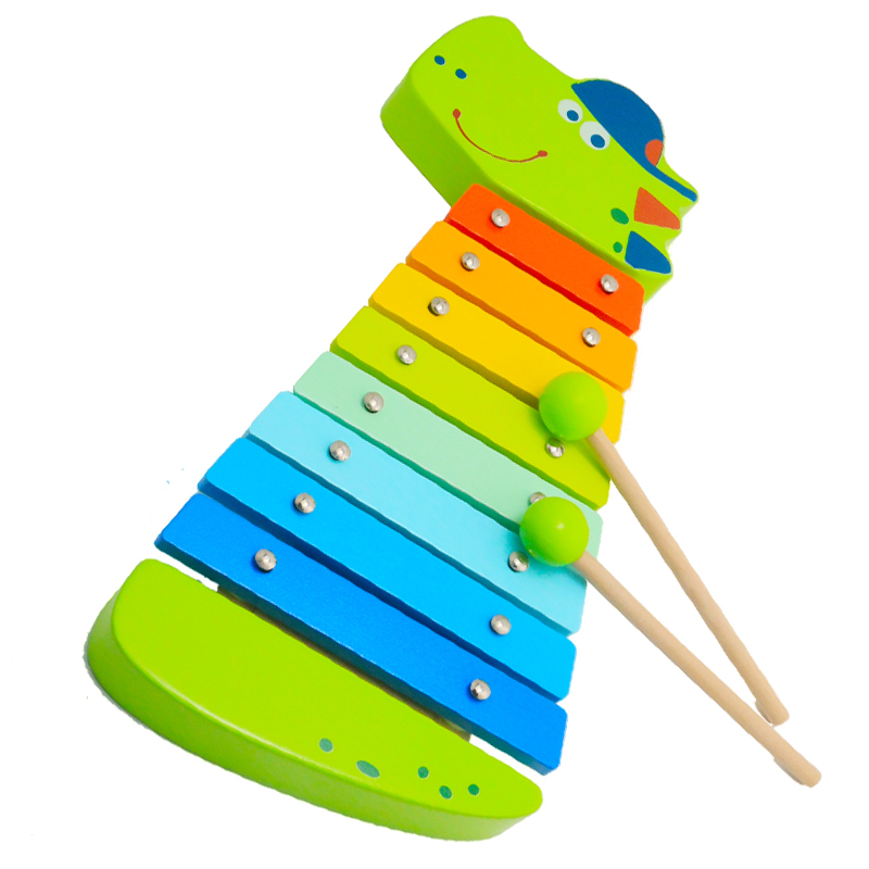 Wooden Toys and Baby Toys Manufacturer Factory of Wood CrocodCrocodile xylophone. With 8 pcs xylophone wooden chips. Including 2 pcs sticks.
Wooden Toys and Baby Toys Manufacturer Factory of Wood CrocodCrocodile xylophone. With 8 pcs xylophone wooden chips. Including 2 pcs sticks.