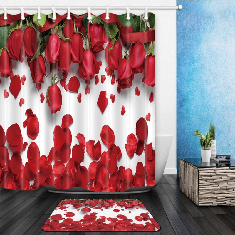 2Pcs/Set Rose Flower Shower Curtains Set Mat Bathroom Waterproof Bath Curtains Polyester Cloth With Rectangle Non-slip Floor Mat
2Pcs/Set Rose Flower Shower Curtains Set Mat Bathroom Waterproof Bath Curtains Polyester Cloth With Rectangle Non-slip Floor Mat