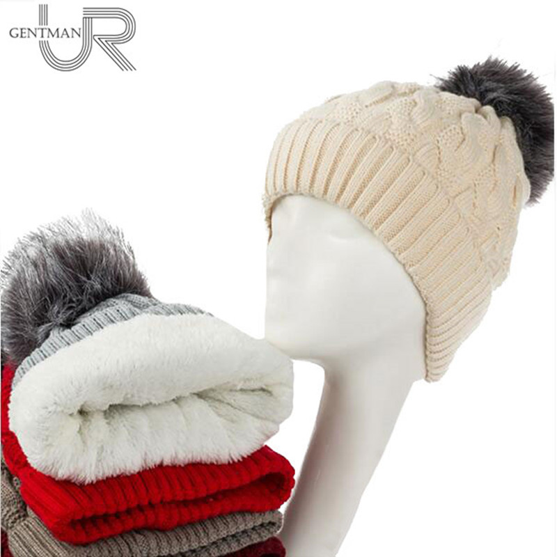 New Add Lining Knitted Winter Hats Women Warm Fur Pompom Cap Skullies & Beanies For Women High Quality Girls Hats, Black ball khaki 
New Add Lining Knitted Winter Hats Women Warm Fur Pompom Cap Skullies & Beanies For Women High Quality Girls Hats, Black ball khaki