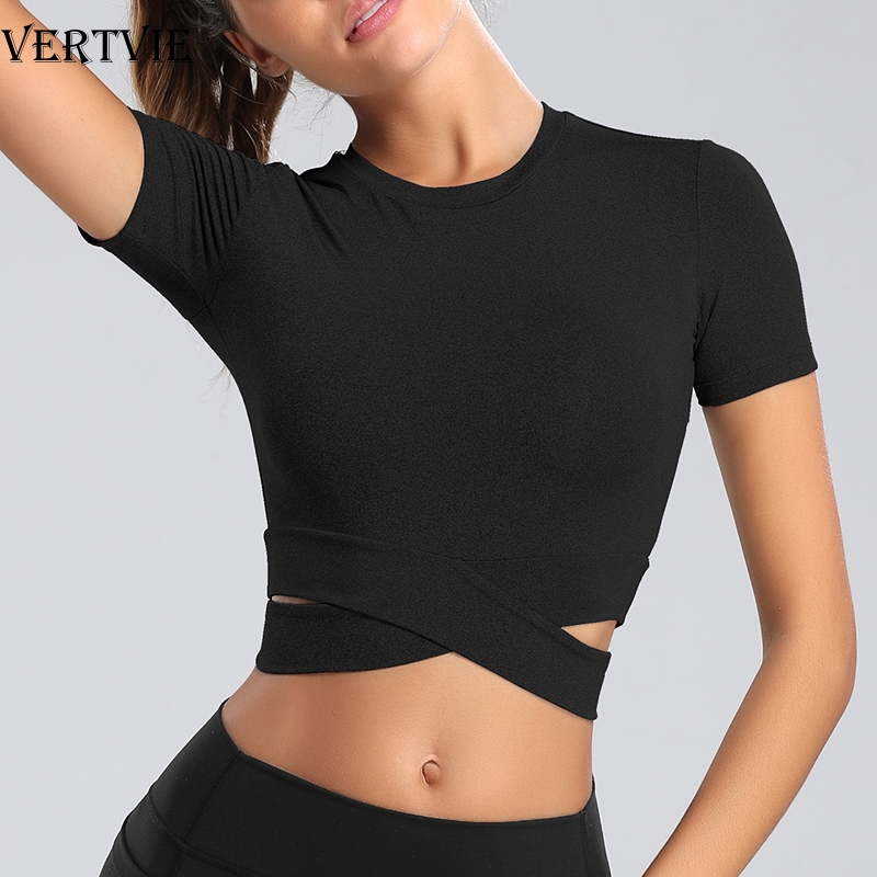 2020 Tight Seamless Yoga Shirts Women Short Sleeve Cropped Gym Tops Fitness Woman Running Workout Sport T-Shirts Sports Wear, Short black
2020 Tight Seamless Yoga Shirts Women Short Sleeve Cropped Gym Tops Fitness Woman Running Workout Sport T-Shirts Sports Wear, Short black