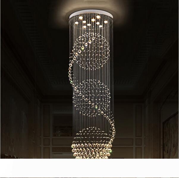 LED Crystal Chandeliers Lights stairs hanging light lamp Indoor lighting decoration with D70CM H200CM chandelier light fixtures
LED Crystal Chandeliers Lights stairs hanging light lamp Indoor lighting decoration with D70CM H200CM chandelier light fixtures