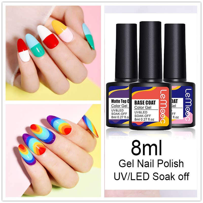 1 Bottle Lemooc Base Top Matte Coat 8/12/30ml For Nail Gel Color UV Gel Nail Polish Long Lasting Soak off Varnish UV LED, 8ml base
1 Bottle Lemooc Base Top Matte Coat 8/12/30ml For Nail Gel Color UV Gel Nail Polish Long Lasting Soak off Varnish UV LED, 8ml base