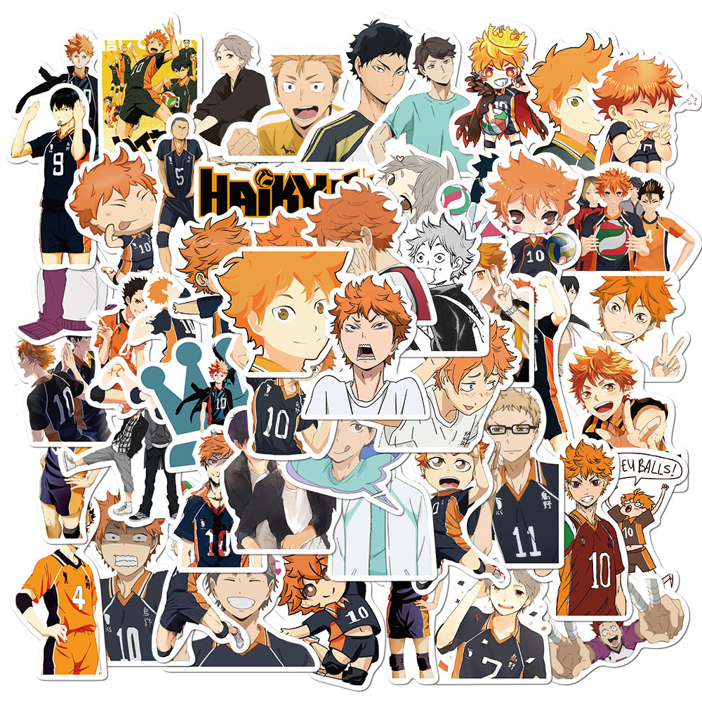 50Pcs Sport Anime Haikyuu Cartoon Stickers Pack Non-random Graffiti Car Bike Luggage Sticker Laptop Skateboard Motor Water Bottle Decal, Multi-color
50Pcs Sport Anime Haikyuu Cartoon Stickers Pack Non-random Graffiti Car Bike Luggage Sticker Laptop Skateboard Motor Water Bottle Decal, Multi-color