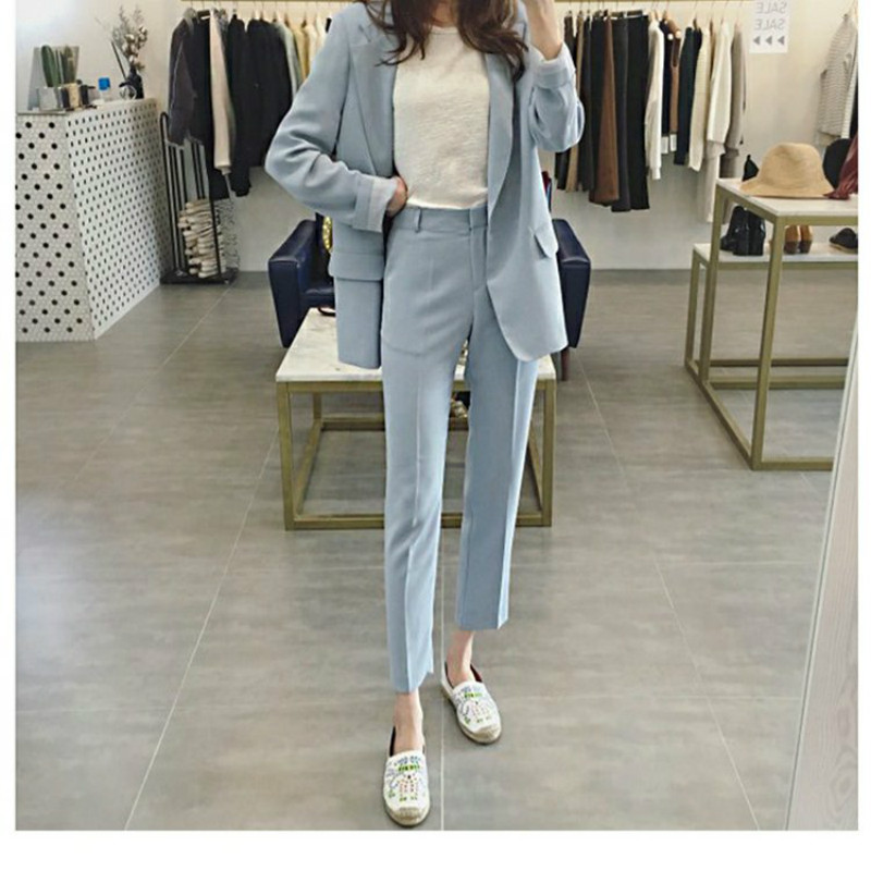 2020 autumn new women' blazer fashion professional black suit Slim women' jacket fashion trousers two-piece
2020 autumn new women' blazer fashion professional black suit Slim women' jacket fashion trousers two-piece