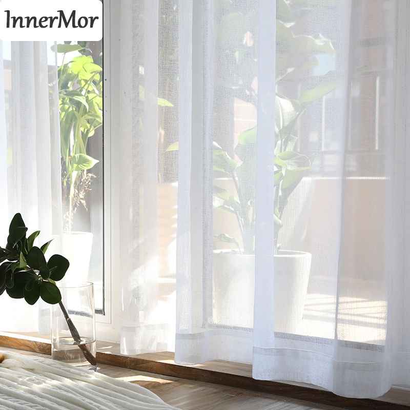 Innermor White Solid Curtains For Living room elegant Curtains for bedroom Light transmission kitchen Customized
Innermor White Solid Curtains For Living room elegant Curtains for bedroom Light transmission kitchen Customized
