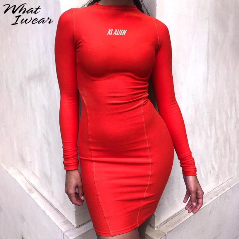 Letter reflective Dress Long Sleeve Stretchy Mini Dresses New vestido de mujer bodycon dresses party dress Women, Black 
Letter reflective Dress Long Sleeve Stretchy Mini Dresses New vestido de mujer bodycon dresses party dress Women, Black