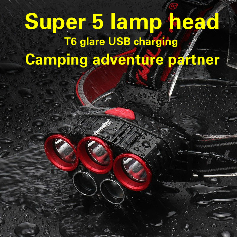Head-mounted super bright helmet headlights T6 wick LED headlights glare USB rechargeable waterproof
Head-mounted super bright helmet headlights T6 wick LED headlights glare USB rechargeable waterproof