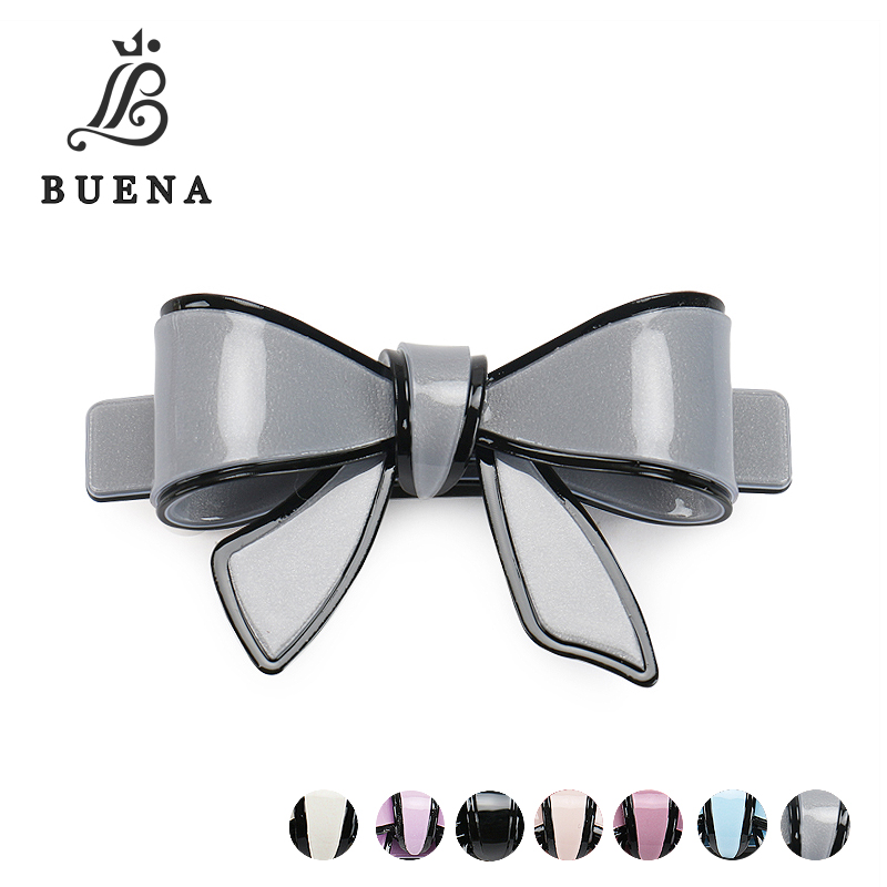 Buena small hair clips adorned with a Tenderly bow and a border Hair accessories for women fashion Girl's barrette AS5043, White
Buena small hair clips adorned with a Tenderly bow and a border Hair accessories for women fashion Girl's barrette AS5043, White
